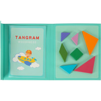 Drevený magnetický tangram