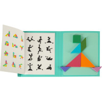 Drevený magnetický tangram