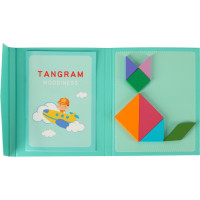Drevený magnetický tangram