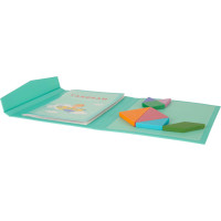 Drevený magnetický tangram