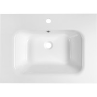 Sapho ARECA umývadlo, liaty mramor, 71x51, 5cm, biela AC071