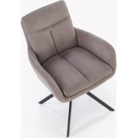 Jedálenské otočné kresielko AIDEN - šedé