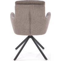 Jedálenské otočné kresielko AIDEN - šedé