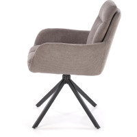 Jedálenské otočné kresielko AIDEN - šedé