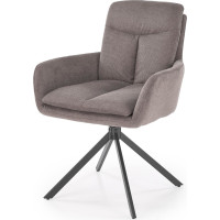 Jedálenské otočné kresielko AIDEN - šedé