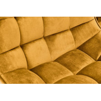 Barová stolička DÁŠENKA - horčicovo žltá - výškovo nastaviteľná