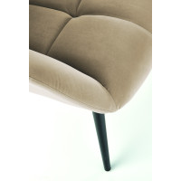 Kreslo ORION - čalúnené - béžové/čierne