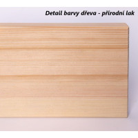 Detská Montessori posteľ z masívu borovice BETTY - 200x120 cm - KAŠMÍROVÁ