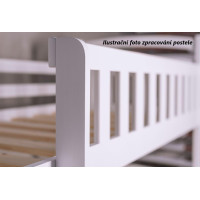 Detská Montessori posteľ z masívu borovice ALICE - 200x140 cm - PRÍRODNÁ