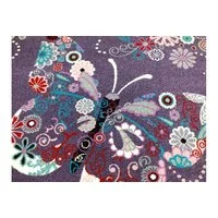 Detský koberec Motýliky - fialový