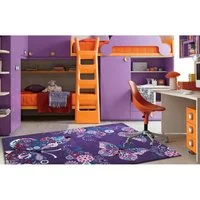 Detský koberec Motýliky - fialový