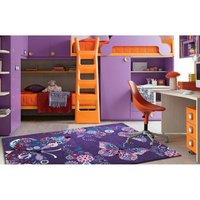 Detský koberec Motýliky - fialový