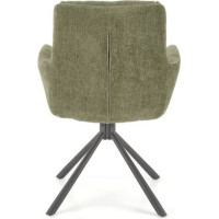 Jedálenské otočné kresielko HAYES - olivovo zelené