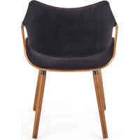 Jedálenská stolička KIA - čierna/orech