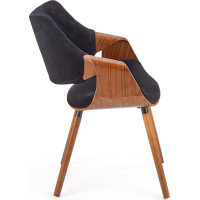 Jedálenská stolička KIA - čierna/orech