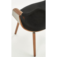 Jedálenská stolička KIA - čierna/orech