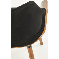 Jedálenská stolička KIA - čierna/orech