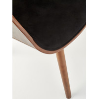 Jedálenská stolička KIA - čierna/orech