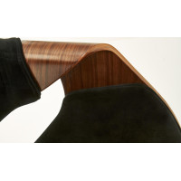 Jedálenská stolička KIA - čierna/orech