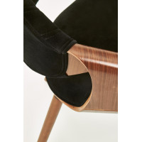 Jedálenská stolička KIA - čierna/orech