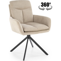 Jedálenské otočné kresielko AIDEN - béžové