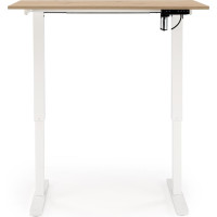 Písací stôl KEVIN s nastaviteľnou výškou - dub artisan/čierny