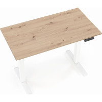 Písací stôl KEVIN s nastaviteľnou výškou - dub artisan/čierny