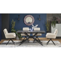 Jedálenské otočné kresielko AIDEN - béžové