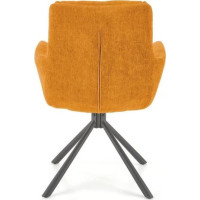 Jedálenské otočné kresielko HAYES - horčicovo žlté