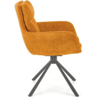 Jedálenské otočné kresielko HAYES - horčicovo žlté