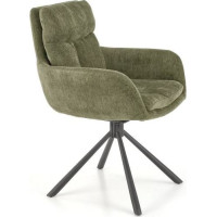 Jedálenské otočné kresielko HAYES - olivovo zelené
