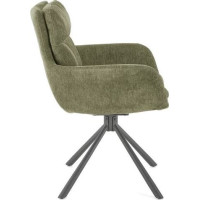 Jedálenské otočné kresielko HAYES - olivovo zelené
