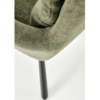 Jedálenské otočné kresielko HAYES - olivovo zelené