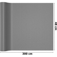 Protišmyková podložka do zásuvky BARGO 48 x 300 cm - šedá