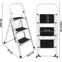 Skladacie schodíky STIGE s 3 stupňami