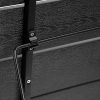 Závesný stolík na balkón ARETTO - čierny