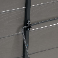 Závesný stolík na balkón ARETTO - šedý