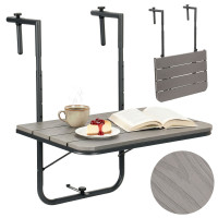 Závesný stolík na balkón ARETTO - šedý