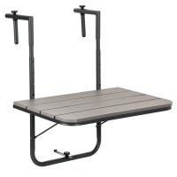 Závesný stolík na balkón ARETTO - šedý