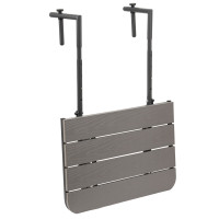 Závesný stolík na balkón ARETTO - šedý