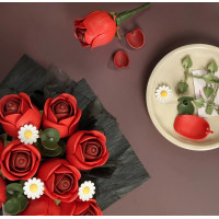 RoboTime 3D skladačka Kytica červených ruží