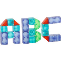 Svietiaca LED magnetická 3D stavebnica - 134 prvkov