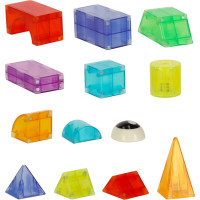 Svietiaca LED magnetická 3D stavebnica - 134 prvkov