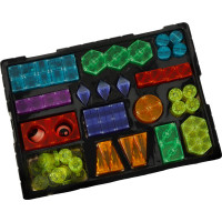 Svietiaca LED magnetická 3D stavebnica - 134 prvkov