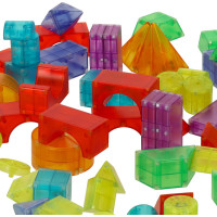 Svietiaca LED magnetická 3D stavebnica - 32 prvkov