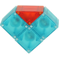 Svietiaca LED magnetická 3D stavebnica - 32 prvkov