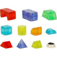 Svietiaca LED magnetická 3D stavebnica - 32 prvkov