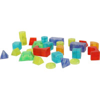 Svietiaca LED magnetická 3D stavebnica - 32 prvkov