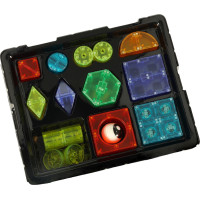 Svietiaca LED magnetická 3D stavebnica - 32 prvkov