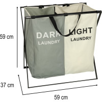 Kôš na bielizeň - 2 priehradky